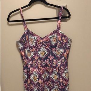 J crew factory medallion paisley tank dress
